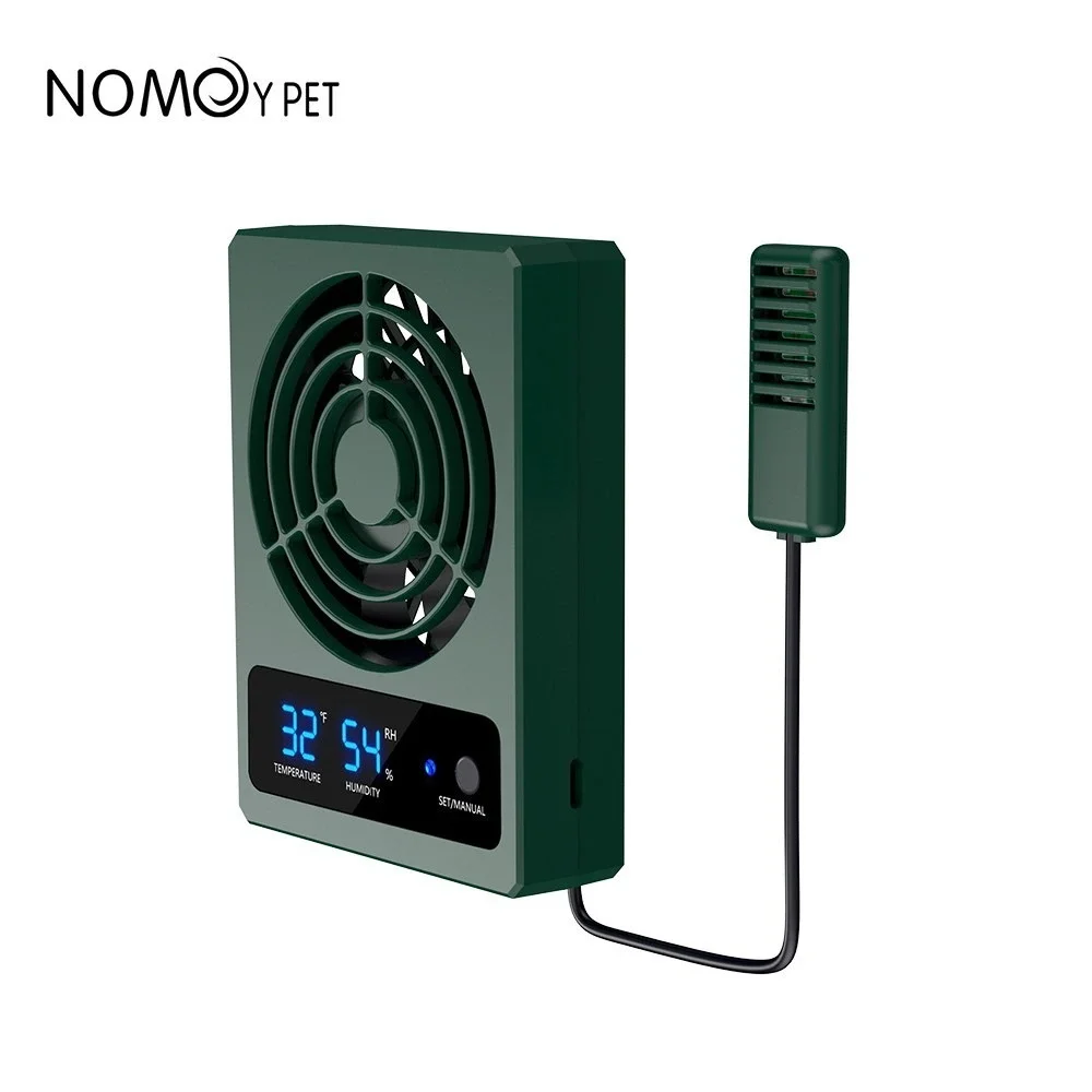 NOMOY PET Intelligent Reptile Fan Ventilation Dehumidifier NFF-126 Green